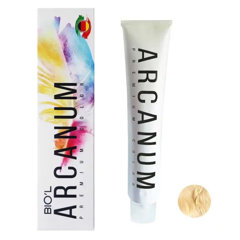 رنگ مو بیول مدل Arcanum شماره 12.81 رنگ سوپر بلوند شکلاتی دودی
