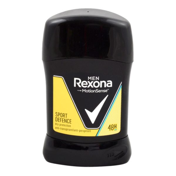 مام صابونی مردانه اسپرت دیفنس رکسونا ۵۰ میلی ـ REXONA SPORT DEFENCE MEN DEODORANT 50 ML